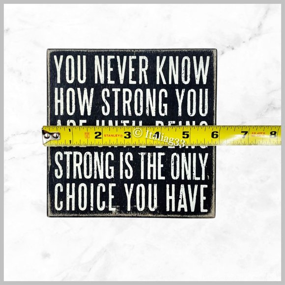 Sign Wall Art Inspirational Coffee Wine Strong Primitives by Kally &Melody Hogan - Picture 9 of 16